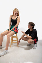 Load image into Gallery viewer, Green “ Brand “ shorts