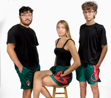 Load image into Gallery viewer, Green “ Brand “ shorts