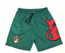 Load image into Gallery viewer, Green “ Brand “ shorts